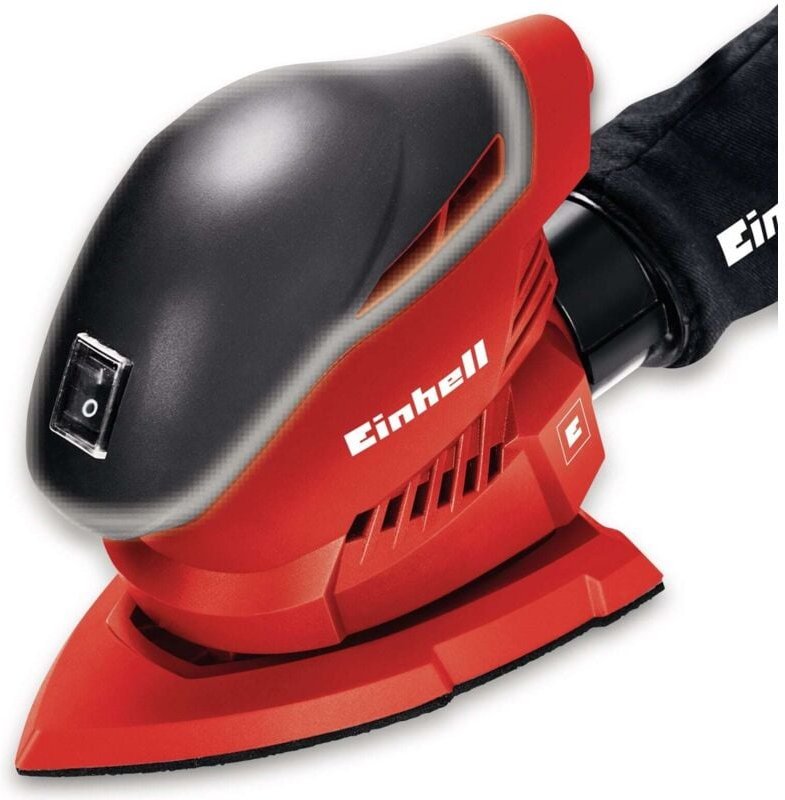 Multischleifer th-os 1016 (100 w, Schleiffläche 104 cm², Staubfangsack und Absaugadapter, Klett-Schleifpapier P120) - Ei...