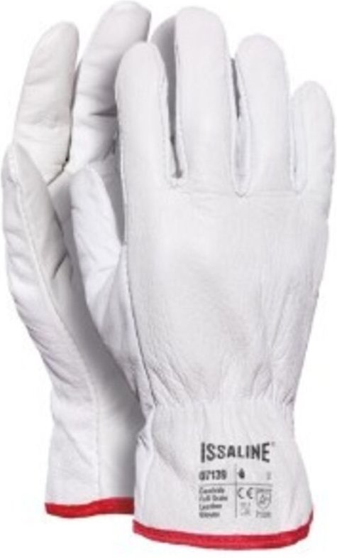 Industrial Starter 07139 Arbeitshandschuhe aus weißem Vollnarbenleder - 10 (XL) - Weiß