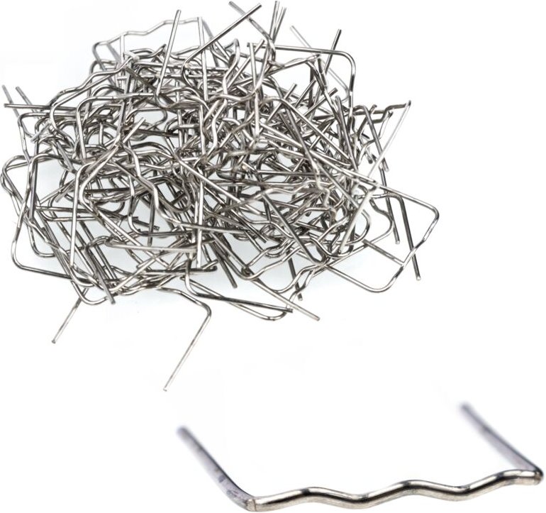 Rosfix Kunststoffklammern, kleine Welle, 0,8 mm, 100 Stk.