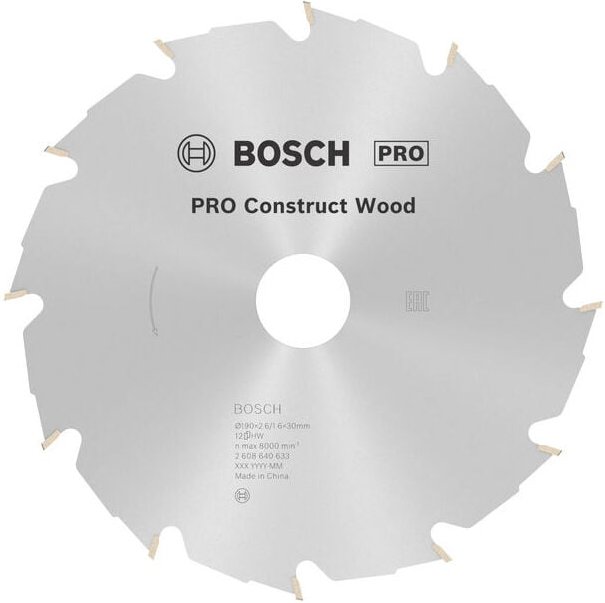 Pro Bauholz KSB,190x2.6x30mm - 2608640633 - Bosch