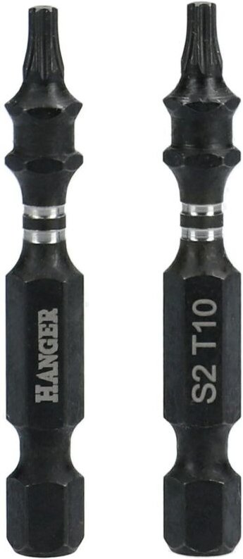 Hänger Set 2 Impact Bits 1/4 Zoll Torx T10 75mm