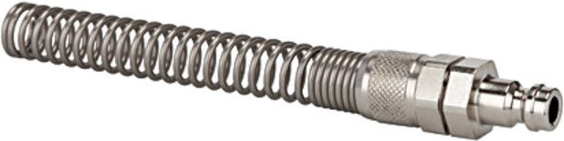 Nippel nw 5, ms vern., f. Schl. 8x6, Überwurfmutter, Knickschutz - Riegler