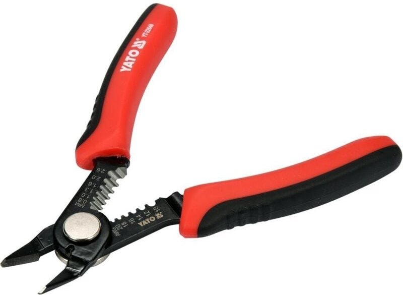 Bricoline - Abisolierzange Mini Kabelschneider Kabelmesser Seitenschneider Elektronik Zange Abisolierer 140mm