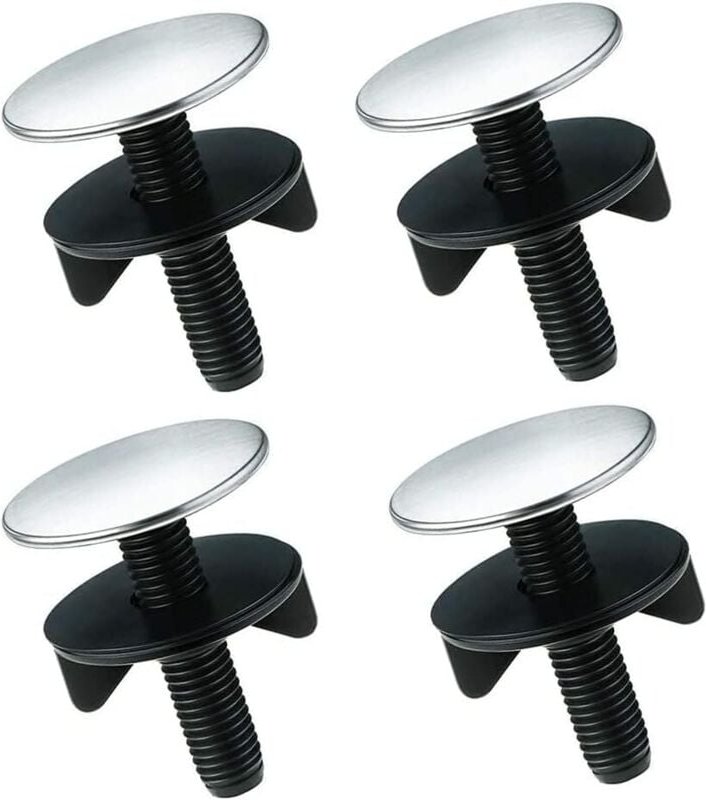 Shining House - Stück Wasserhahn-Lochabdeckung, Küchenspüle-Stopper, Spülbecken-Wasserhahn-Lochstopfen, Edelstahl-Wasser...