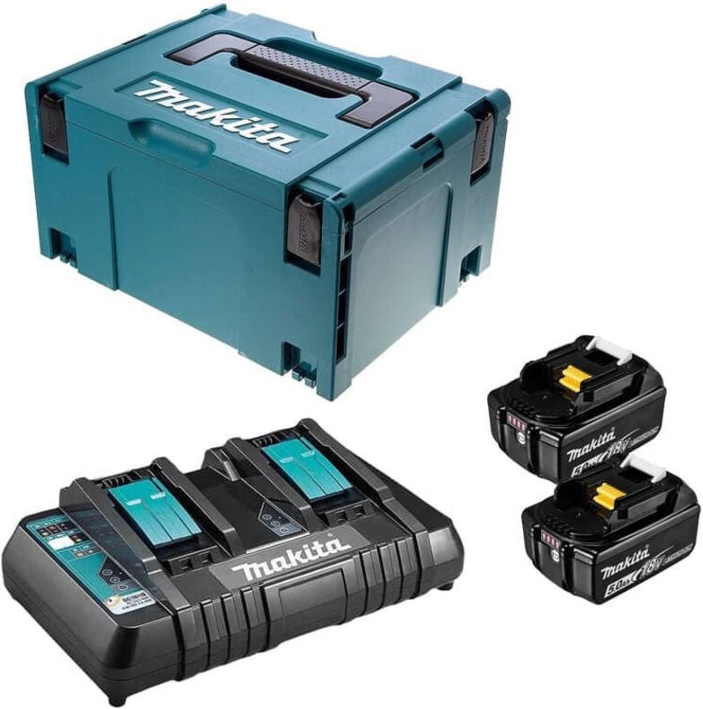 Makita 197629-2 Power Source-Kit LXT 2x BL1850B Ladegerät MAKPAC"-"183050153