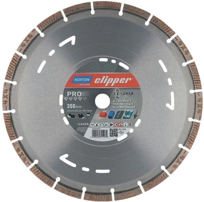 Clipper Diamant Sägeblatt Pro 4x4 Explorer (vormals 4x4 Explorer+), Ausführung: 350 x 25,4 mm