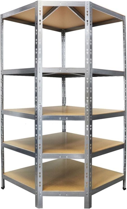 Eckregal Verzinkt 180 x 90 x 42 x 60 cm