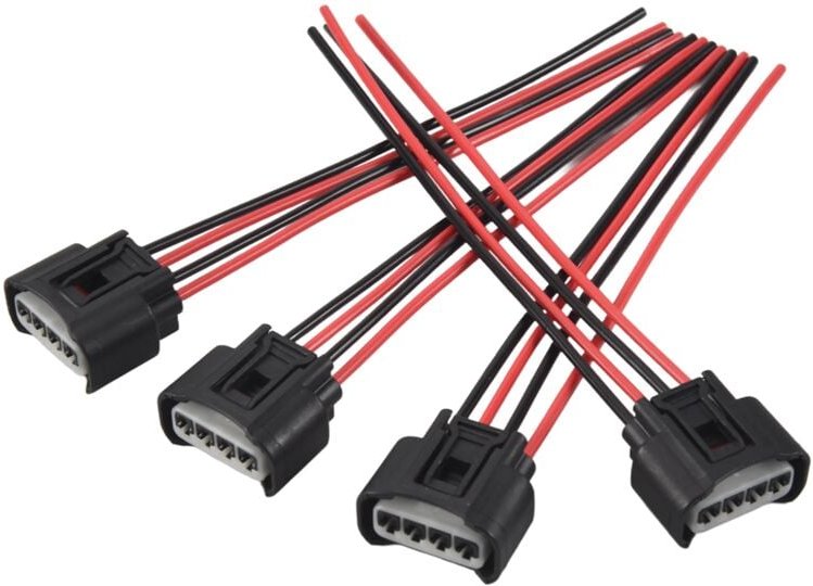 Tlily - 4 stücke ZüNdung Spule Buchse Stecker Kabel Baugruppe Zopf 2AZFE1ZZFE für HS250H