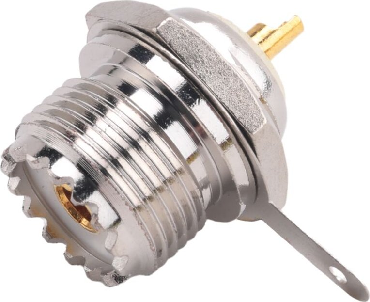 Tlily - uhf Buchse SO239 Jack Bulkhead Solder rf Straight Connector, Silber