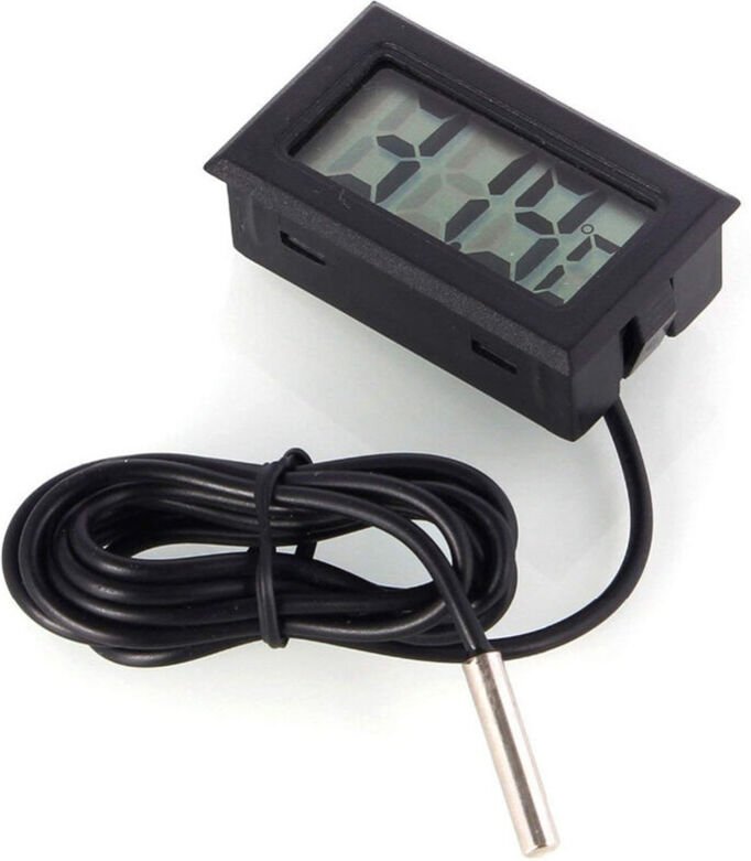 Thumbnail - ZVD - Digitales LCD-Thermometer – wasserdichter Temperaturmonitor – für Kühlschrank/Gefrierschrank, Aquarium, Fischtank ...