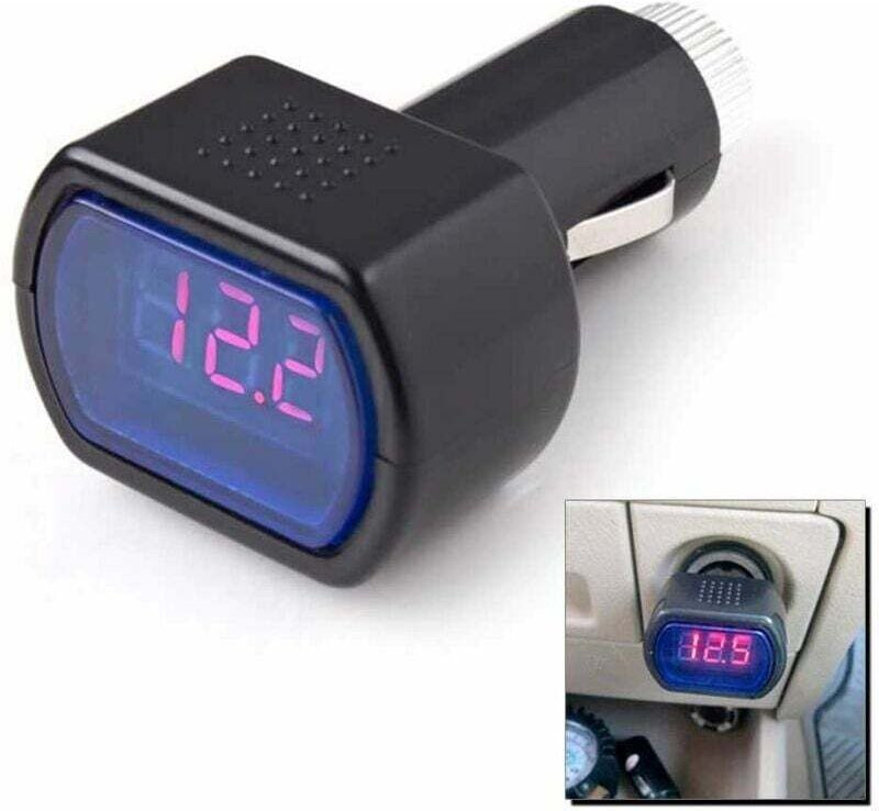 Voltmeter-Batterietester für Autos, LKWs und Wohnwagen (12 V, 24 V, Zigarettenanzünder)