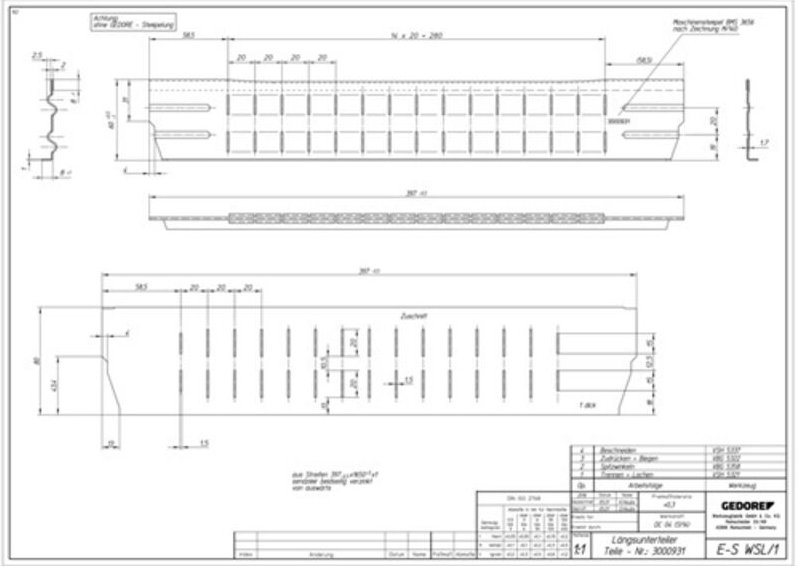 Gedore E-S WSL/1 Längsteiler für workster