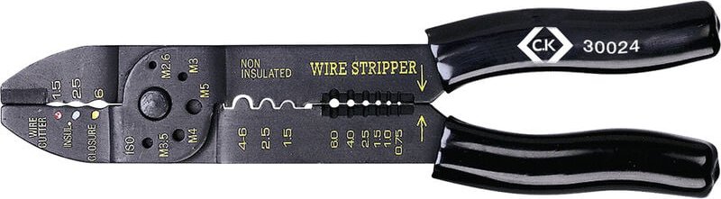 C.k Magma - c.k 430024 Crimpzange Isolierte Kabelschuhe, Steckverbinder 1.5 bis 6 mm²