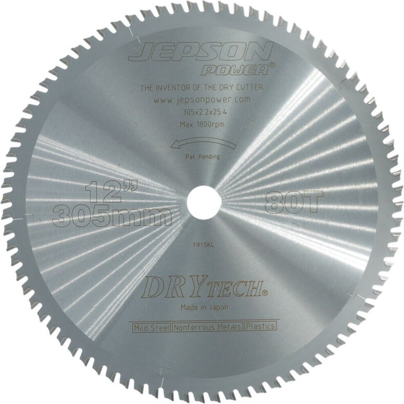 HM-Sägeblatt Drytech® ø 305 mm / 80Z für dünne Rohre und Profile Jepson