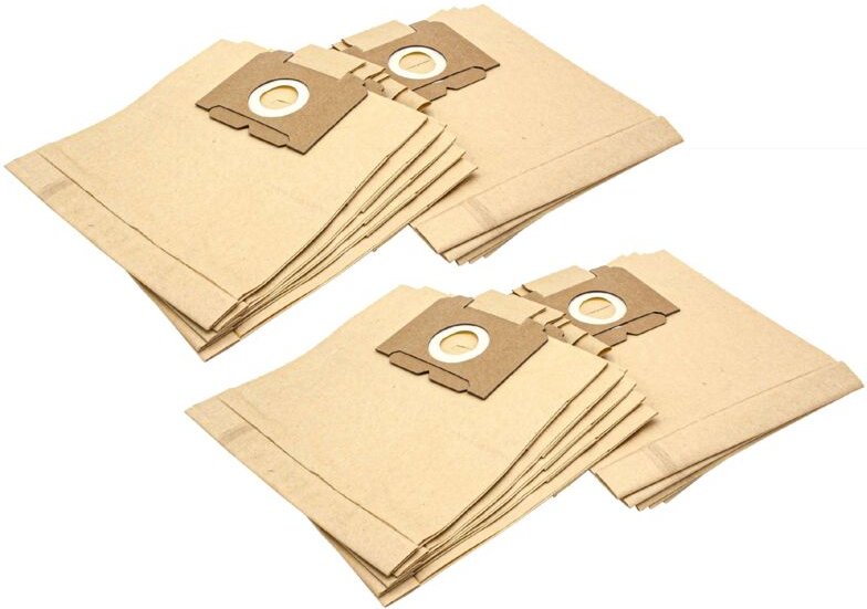 20x Staubsaugerbeutel kompatibel mit Alfatec a 4315 Alpha Power 1800, Alfa 500 e Staubsauger - Papier, 26cm x 22cm, Sand...