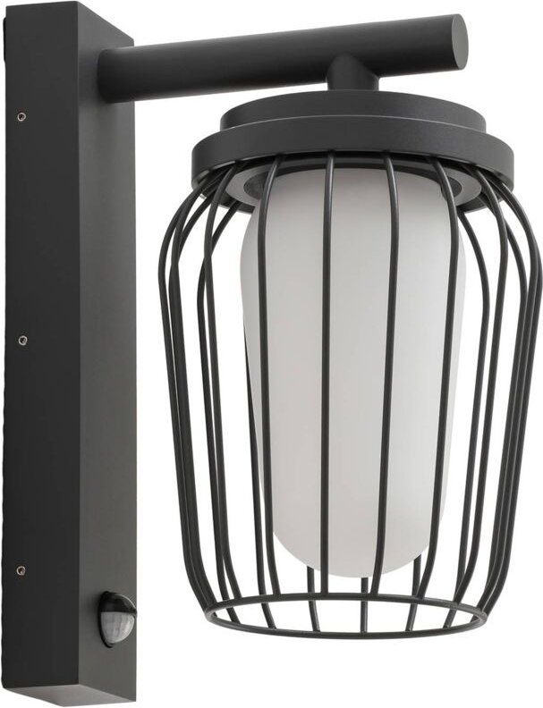 Lucande - Wandleuchte außen 'Chandan' aus Aluminium mit Bewegungsmelder von