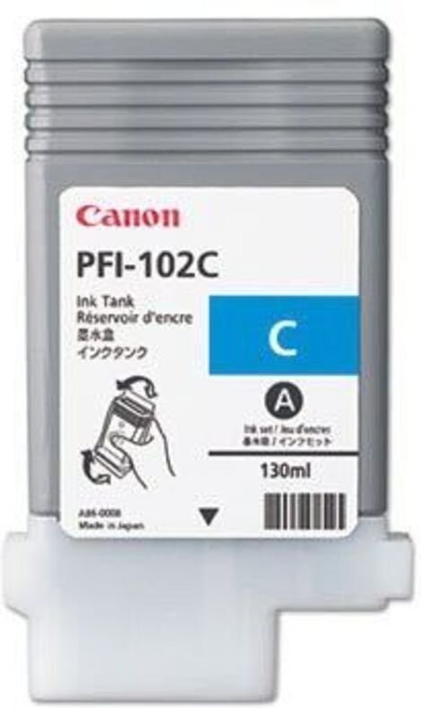 Tintenpatrone Originalzubehör PFI-102C ca. 740 Seiten cyan 130ml