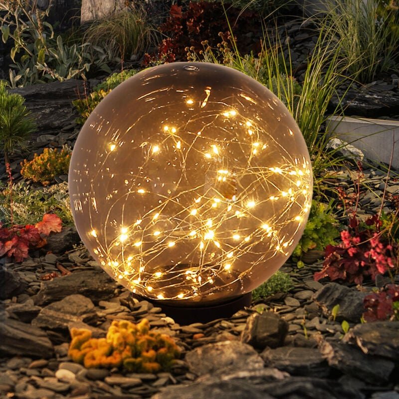 Led Solarleuchte rauch Solar-Bodenleuchten - Globo