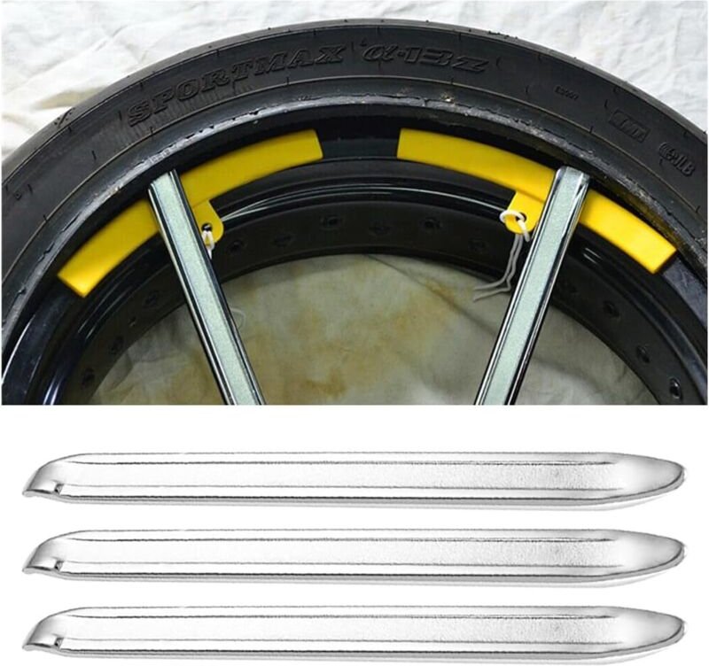 3-teiliger Reifenheber, Reifenheber aus Metall für Fahrräder, Reifenheber für Roller, Reifenheber aus Metallstahl für Au...