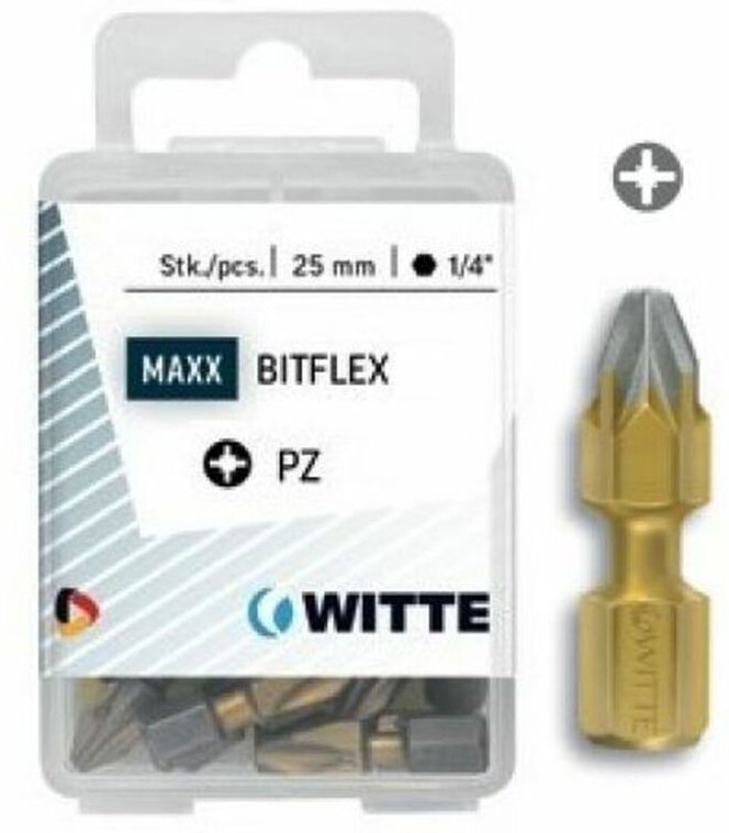 5 Spitzen in Kunststoffbox Länge 25 mm (pz 1 diamond flex) Witte 428011