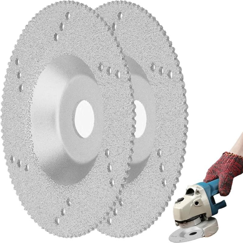 Aougo - 2 Stück Diamantsägeblatt Schneidrad für Porzellanfliesen Diamant-Sägeblatt, Porzellan-Schneideblatt zum Schneide...