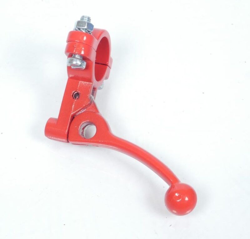 Choke-Hebel oder Dekompressor aus rotem Metall für Moped Mofa