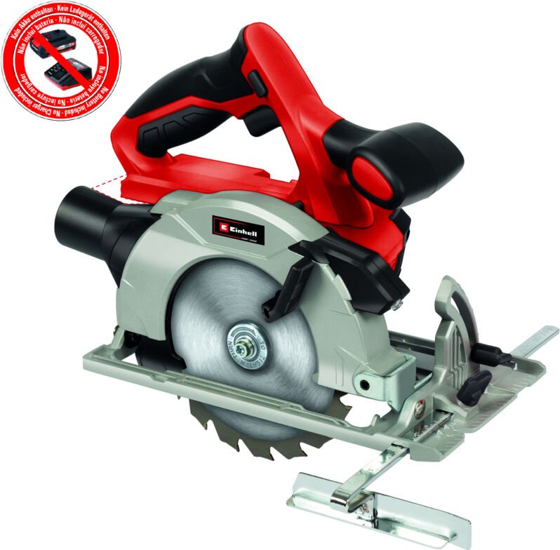 Einhell - Akku-Handkreissäge tc-hs 18 Li-Solo (Li-Ion, 18 v, Ø150x10 mm Sägeblatt, max. 48 mm Schnitttiefe, werkzeuglose...