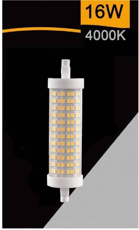 Trade Shop Traesio - Trade Shop - smd led-lampe R7S L118 16W rohrlampe 3000K 4000K 6500K SPARAC-R7S-16W-001 -