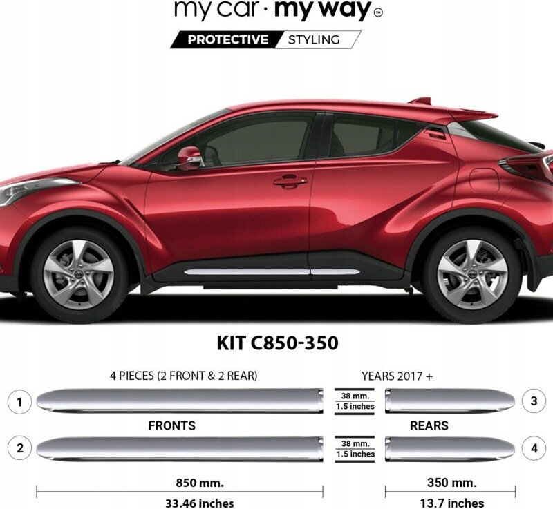 Toyota C-HR CH-R – CHROM-Seitentürverkleidungen