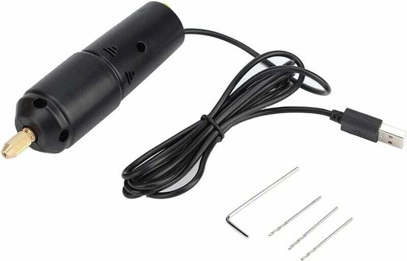 Tragbare elektrische Bohrmaschine, Mini-Handbohrer-Set, dc 5 v Kompakt-Micro-USB-Bohrer