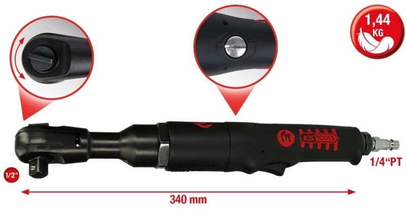 1/2" MONSTER Hochleistungs-Druckluft-Umschaltratsche