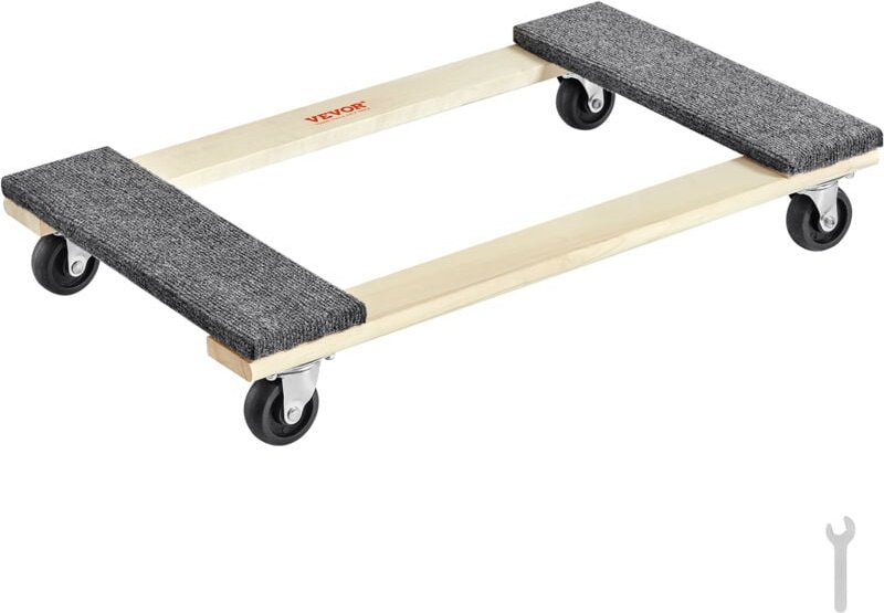 Mophorn - vevor Möbelwagen, Möbelwagen, 4 Räder, tragbare bewegliche Rollen, robust, ineinandergreifend, klein, flach, f...