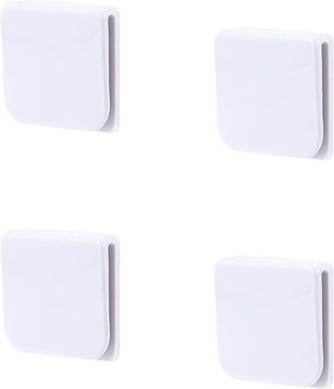 Clips per tenda da doccia, 4 clip autoadesive per doccia, clip di protezione per doccia, clip antiscottatura, per fissar...