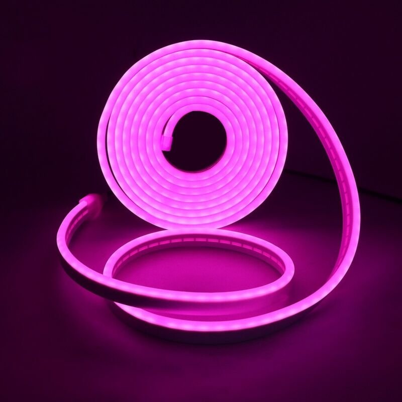 LED-Neonstreifen 3 m, Rosa, 12 V, Neon-LED-Lichtstreifen, IP65, wasserdicht, Silikon, zuschneidbar, flexibles Neonlicht ...