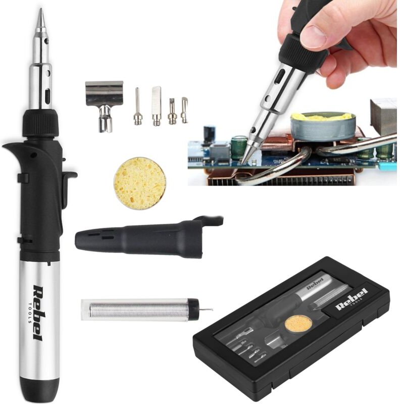 Gaslötkolben-Set (FK-062) 200°C - 500°C Rebel