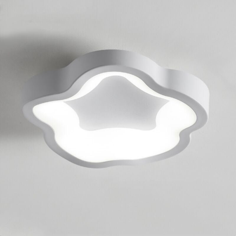 14W led Deckenleuchte Modern Deckenlampe Ø23cm Weiß für Schlafzimmer Wohnzimmer Balkon Flur Küche - Kaltweiß Licht