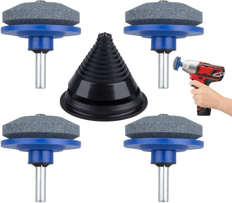 Ugreat - Stück Rasenmäher-Messerschärfer, Universal-Handbohrmaschinen-Messerschärfer mit 1 Balancer-Schärfer für Garten,...