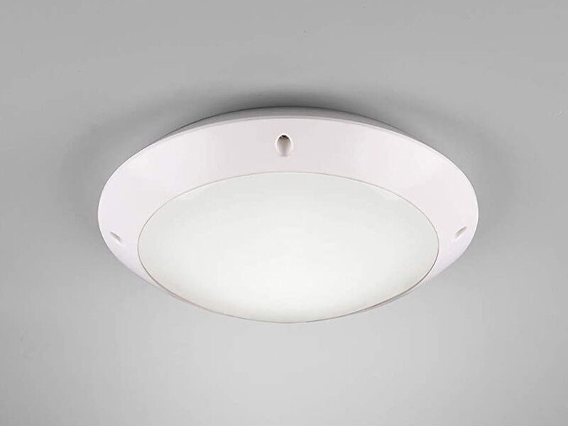 Runde Außendeckenleuchte Wandlampe camaro in Weiß matt - 26 cm