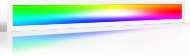 RGB+CCT LED Panel Pro 120x15cm 24W 24V Rahmen weiß