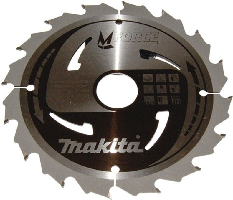 Kreissägeblatt m-force 170/30 mm, 16 Zähne, 1,2 mm, Holz - Makita