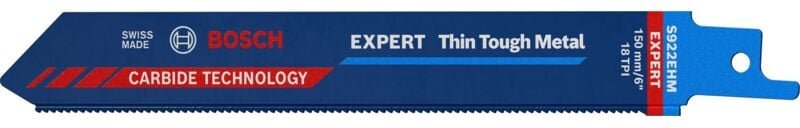 Professional Expert 'Thin Tough Metal' s 922 ehm Säbelsägeblatt, 3 Stück (2608900361) - Bosch