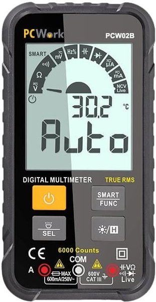 Gardeness - Intelligentes digitales Echteffektiv-Multimeter Pcw02b Pcw02b