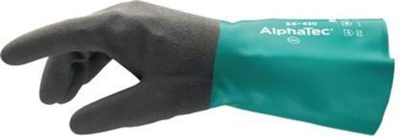 ANSELL Chemiehandschuh AlphaTec 58-430 Gr.10 grün/grau EN 388,EN 374,EN 1149 Kat.III