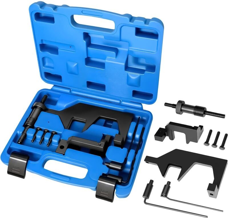 Steuerkettenwerkzeug, Zahnriemenwerkzeug, 8-teilig, kompatibel mit BMW N13 N18 F20 Mini R55 R56