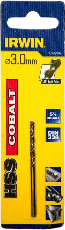 Metallbohrer HSS-Co 3,0x61x33mm - Irwin