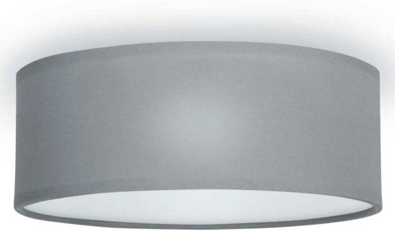 Deckenlampe ceiling dream, Stoff Grau / Abdeckung satiniert, ø 30cm