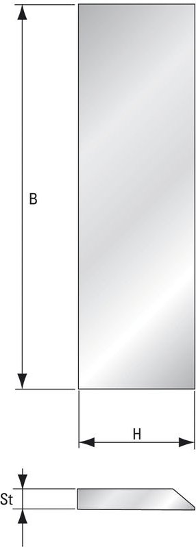 Streifenhobelmesser 310x30x3 mm Hobelmesser hss Schnellarbeitsstahl - Guhdo