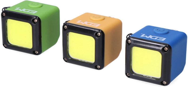 EDM - Wiederaufladbare 3W LED-Würfel-Taschenlampe, PowerBank-Funktion, IP20 36393