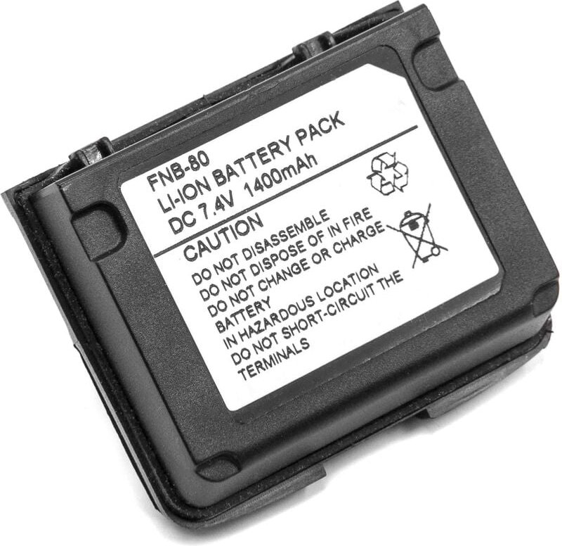 vhbw Akku kompatibel mit Vertex / Yaesu VX-7R, VX-7RB, VXA-700, VXA-710 Funkgerät, Walkie Talkie (1400mAh, 7,4V, Li-Ion)