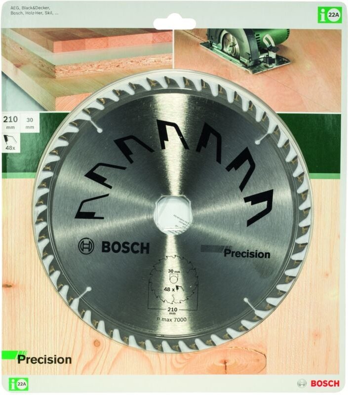 PRECISION Kreissägeblatt Ø 210 mm BOSCH 2609256873